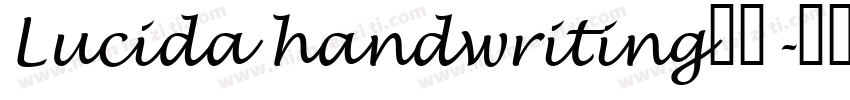 Lucida handwriting免费字体转换